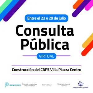 Consulta Pública Virtual para la construcción del CAPS en Villa Piazza Centro